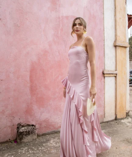 Vestido Camelia Rosa