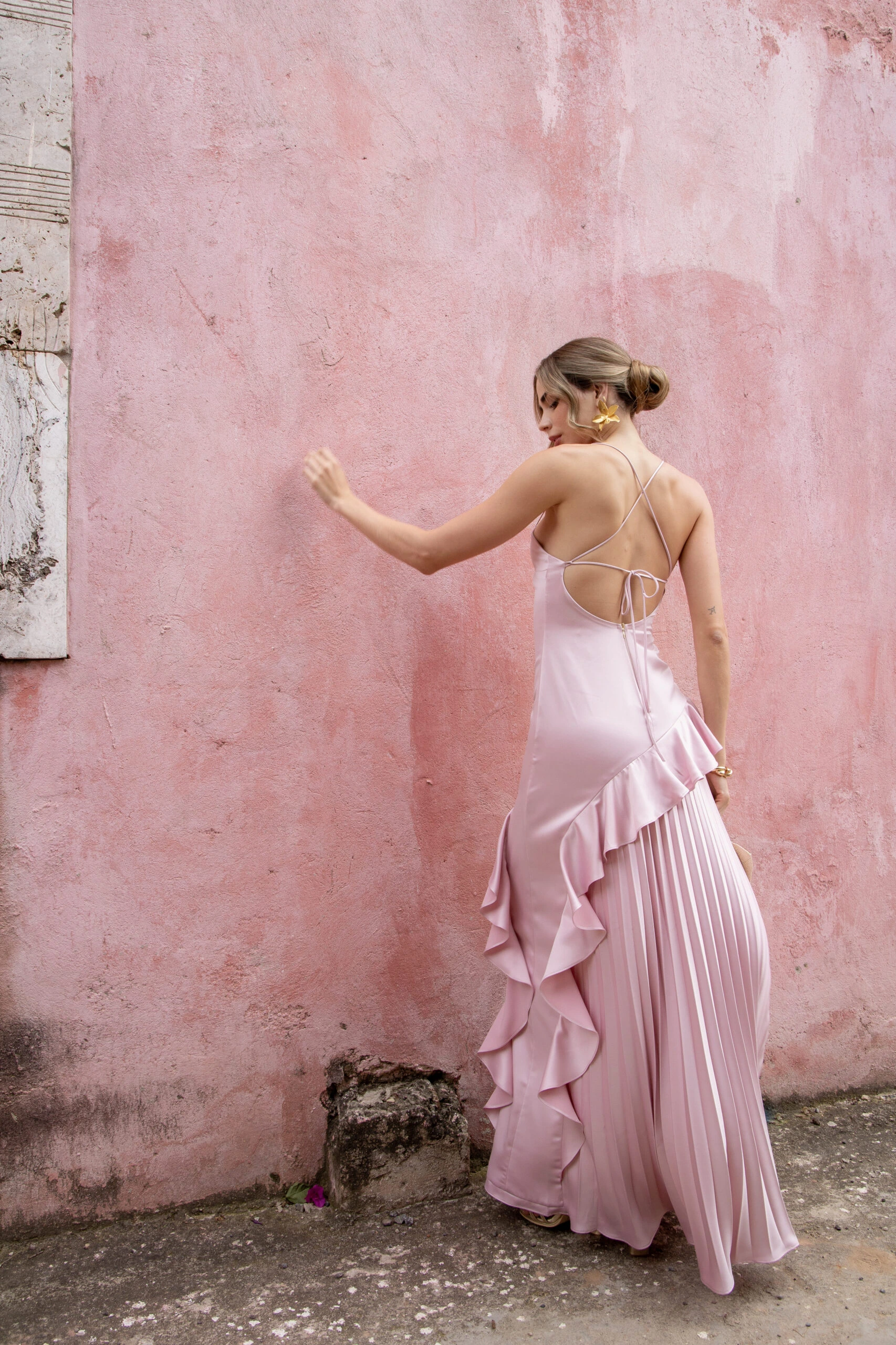 vestidos rosados